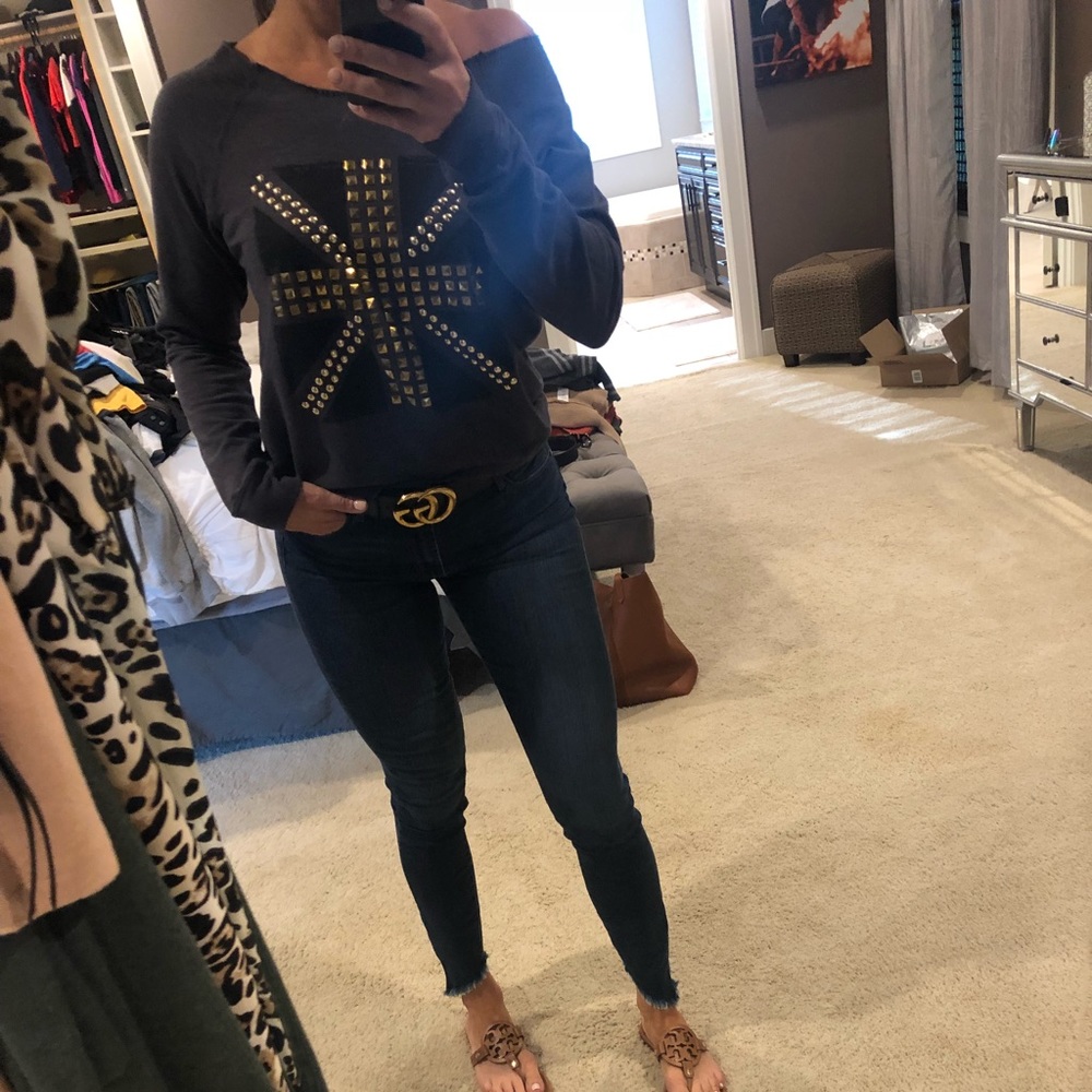 Studded sweatshirt size medium